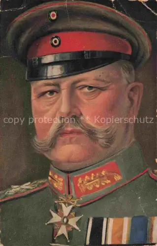 AK / Ansichtskarte Militaria Generaele Stab Hindenburg 