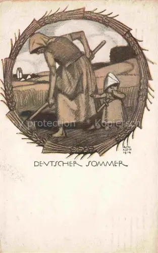 AK / Ansichtskarte KLEIN Richard Militaria Kuenstlerlitho Deutscher Sommer 