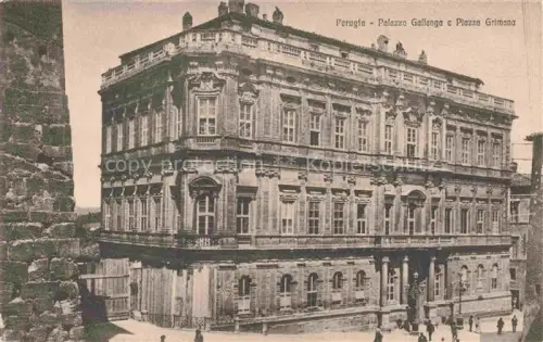 AK / Ansichtskarte PERUGIA Umbria IT Palazzo Gallenga e Piazza Grimana