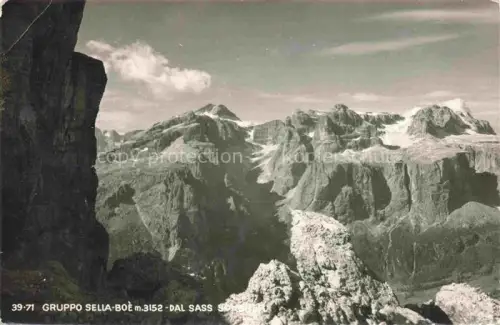 AK / Ansichtskarte Boe 3152m Gruppo Sella Trentino IT Panorama
