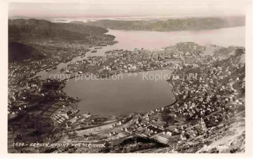 AK / Ansichtskarte Bergen  Norge Utsikt fra Ulrikken