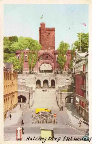 AK / Ansichtskarte Haelsingborg Helsingborg Sweden Terrassen med Kaernan