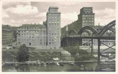 AK / Ansichtskarte STOCKHOLM  Sweden Motiv vid St Eriksbron