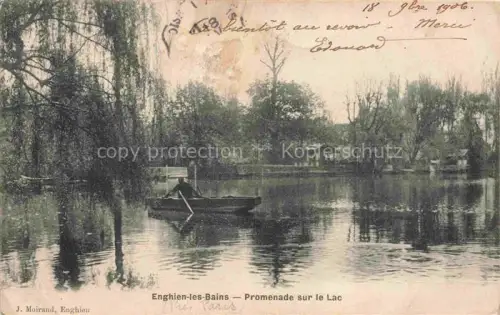AK / Ansichtskarte Enghien-les-Bains 95 Val-d Oise Promenade sur le Lac