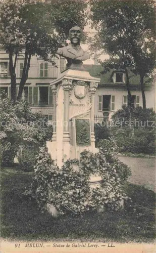 AK / Ansichtskarte Melun 77 Seine-et-Marne Statue de Gabriel Lerey