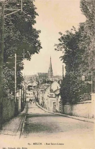AK / Ansichtskarte Melun 77 Seine-et-Marne Rue Saint Liesne