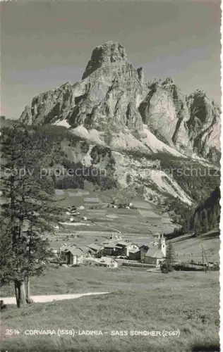 AK / Ansichtskarte Corvara 1558m Pustertal Suedtirol IT Ladinia Sass Songher