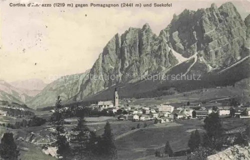 AK / Ansichtskarte Cortina d Ampezzo Veneto IT mit Pomagagnon und Seekofel