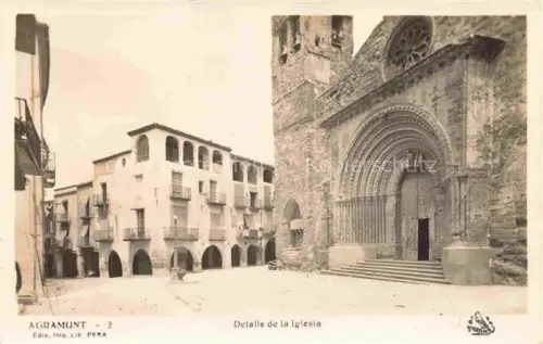 AK / Ansichtskarte Agramunt Lleida Cataluna ES Detalle de la iglesia