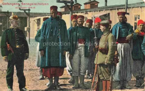 AK / Ansichtskarte Militaria Kriegsgefangene POW Senegalschuetzen 