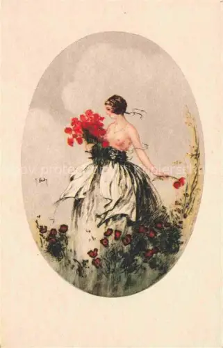 AK / Ansichtskarte Erotik Erotic-- Mohnblumen Frau 