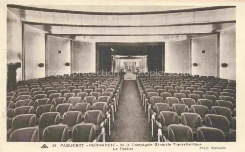 AK / Ansichtskarte Dampfer Oceanliner Normandie Le Theatre