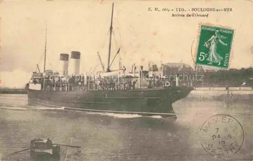 AK / Ansichtskarte Dampfer Oceanliner Boulogne
