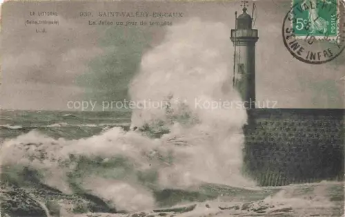 AK / Ansichtskarte Leuchtturm Lighthouse Faro Phare-- Saint Valery en Caux
