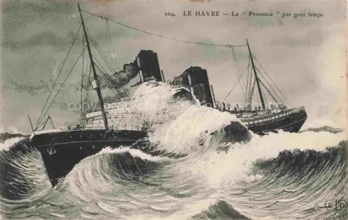 AK / Ansichtskarte Dampfer Binnenschifffahrt Le Havre Provence