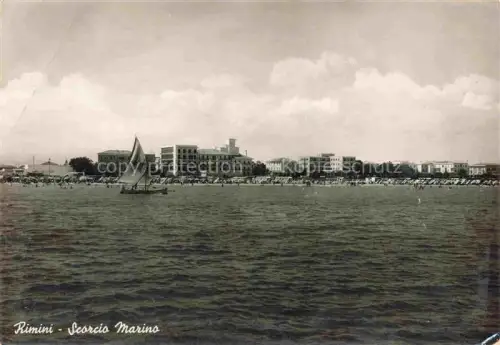 AK / Ansichtskarte RIMINI IT Scorcio Marino Spiaggia
