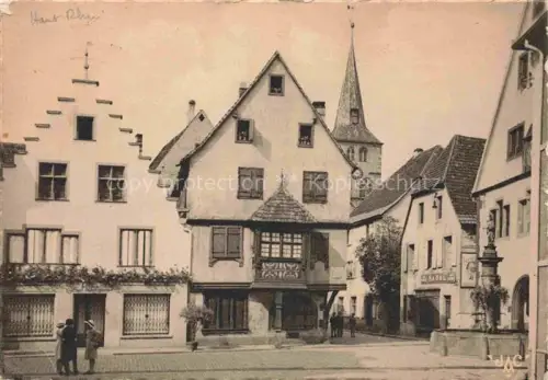AK / Ansichtskarte Turckheim Tuerkheim Elsass Colmar 68 Haut-Rhin La place au centre