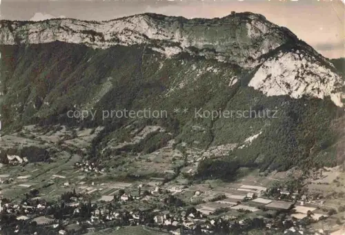 AK / Ansichtskarte ANNECY 74 Haute-Savoie Panorama Mont-Veyrier et le téléphérique vue aérienne