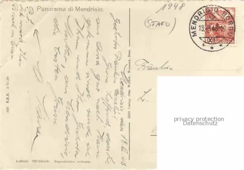 AK / Ansichtskarte Mendrisio TI Panorama