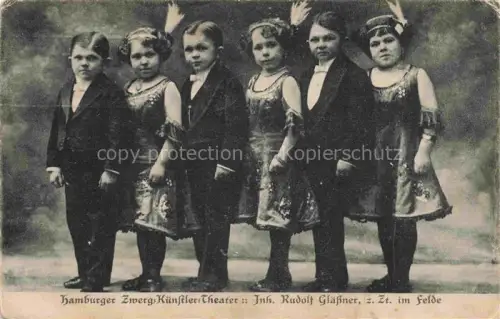 AK / Ansichtskarte Zirkus Artistik Variete Cirque-- Hamburger Zwerg Theater 