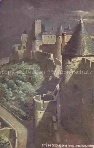 AK / Ansichtskarte Verlag Tucks Oilette Serie Nr. 6 Cite de Carcassonne Chatel 
