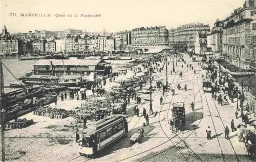 AK / Ansichtskarte STRAssENBAHN Tramway-- Marseille Quai de la Fraternité 