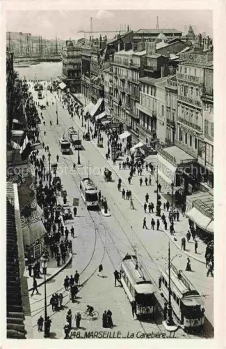 AK / Ansichtskarte STRAssENBAHN Tramway-- Marseille la Canebiere II