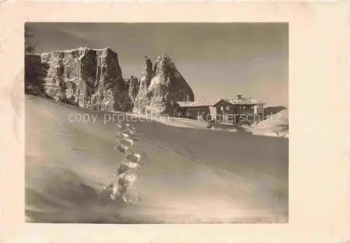 AK / Ansichtskarte Alpe di Siusi Seiseralm Trentino IT Motivo Berghuette