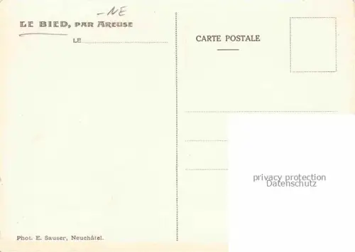 AK / Ansichtskarte Le Bied Areuse Locle Le NE Parkeingang