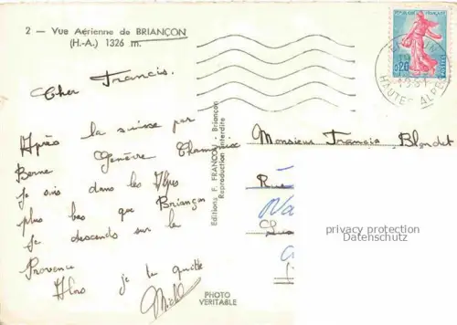 AK / Ansichtskarte Briancon 05 Hautes-Alpes Vue aérienne