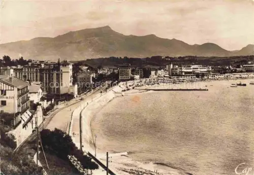 AK / Ansichtskarte ST-JEAN-DE-LUZ Bayonne 64 Pyrenees-Atlantiques Vue générale de la plage et la Rhune