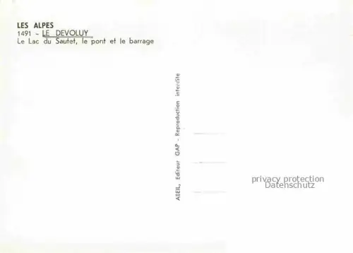 AK / Ansichtskarte Le Devoluy GAP 05 Hautes-Alpes Panorama Lac du Sautet le pont et le barrage vue aérienne