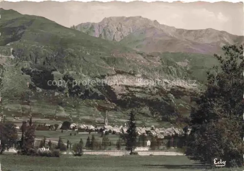 AK / Ansichtskarte Monetier-les-Bains Le Briancon 05 Hautes-Alpes Vue générale et les Alpes