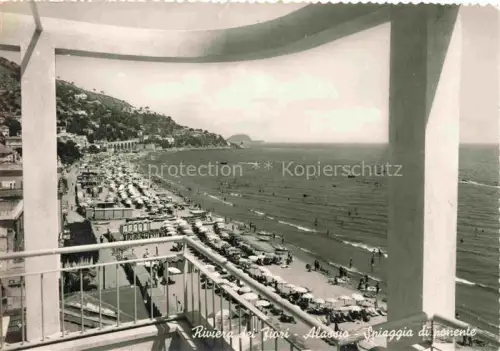 AK / Ansichtskarte ALAssIO Savona Liguria IT Spiaggia di ponente