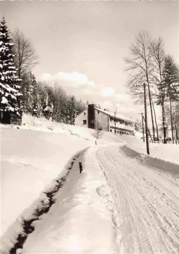AK / Ansichtskarte Grafengehaig Kulmbach Bayern Pension Schindelwald Winterlandschaft im Frankenwald