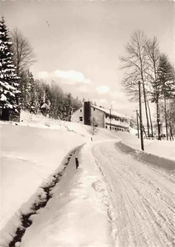 AK / Ansichtskarte Grafengehaig Kulmbach Bayern Pension Schindelwald Winterlandschaft im Frankenwald