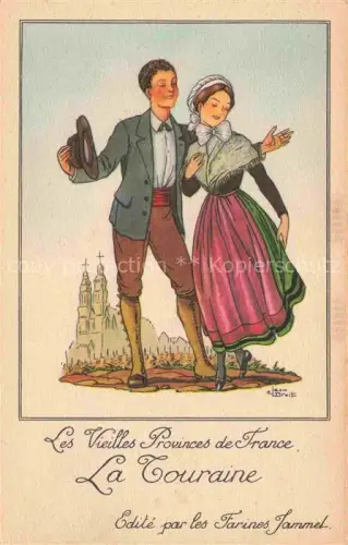 AK / Ansichtskarte DROIT Jean Kuenstlerkarte La Couraine France Farines Maltees Jammet