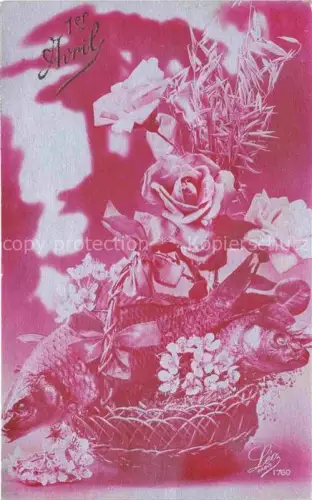 AK / Ansichtskarte Foto LEO Nr. 1760 Rose FischAvril