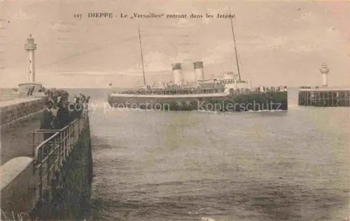AK / Ansichtskarte Dampfer Binnenschifffahrt Dieppe Versailles