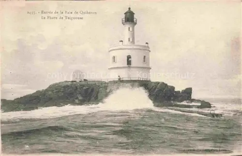 AK / Ansichtskarte Leuchtturm Lighthouse Faro Phare-- Entree Baie Qniberon Teignouse