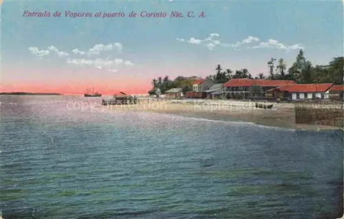 AK / Ansichtskarte Corinto_Nicaragua Entrada de vapores al puerto 