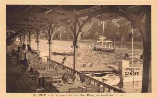 AK / Ansichtskarte Olivet  ORLEANS 45 Loiret Terrasse du Pavillon Bleu au bord du Loiret
