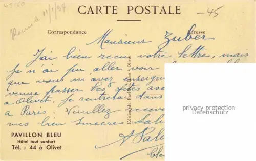 AK / Ansichtskarte Olivet  ORLEANS 45 Loiret Terrasse du Pavillon Bleu au bord du Loiret