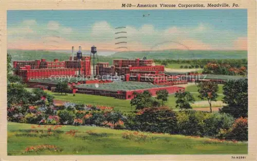 AK / Ansichtskarte Meadville Pennsylvania USA American Viscose Corporation