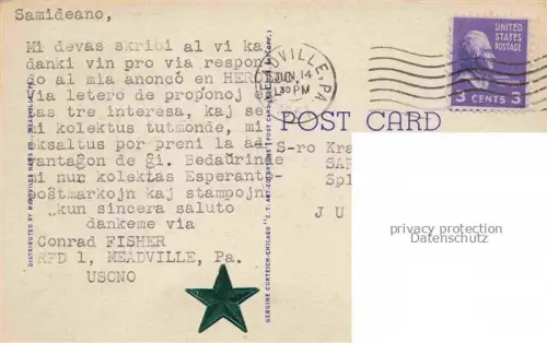 AK / Ansichtskarte Meadville Pennsylvania USA American Viscose Corporation