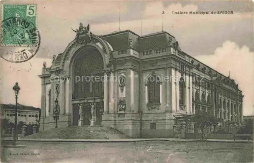 AK / Ansichtskarte SAIGON Ho-Chi-Minh-Stadt Vietnam Théâtre Municipal