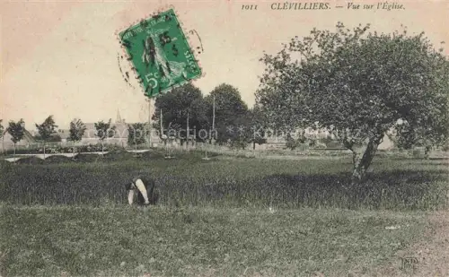 AK / Ansichtskarte Clevilliers CHARTRES 28 Eure-et-Loir Vue sur l'église