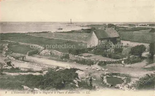 AK / Ansichtskarte La Hague Vauville Cherbourg 50 Manche L'Extrémité du Cap de la Hague et le Phare d'Auderville