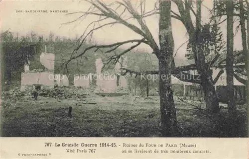 AK / Ansichtskarte Le Four de Paris Vienne-le-Chateau Sainte-Menehould 51 Marne Grande Guerre 1914-15 Ruines Truemmer 1. Weltkrieg