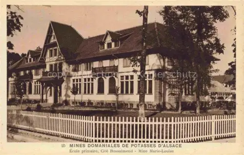 AK / Ansichtskarte MULHOUSE Muehlhausen 68 Alsace Mines domaniales de potasses d'Alsace Ecole primaire Cité Rossalmend Mine Marie-Louise